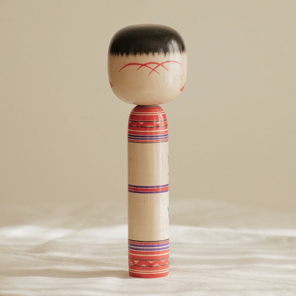 KOKESHI VINTAGE DE STYLE TOGATTA PAR SATO KAZUO / 24,5 CM