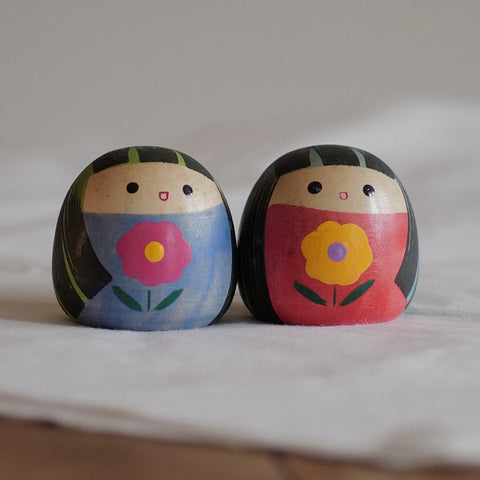 DUO DE KOKESHI VINTAGES / 6 CM