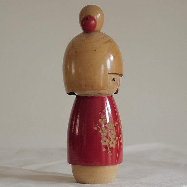 GRANDE KOKESHI VINTAGE PAR SATO SUIGAI / 31,5 CM