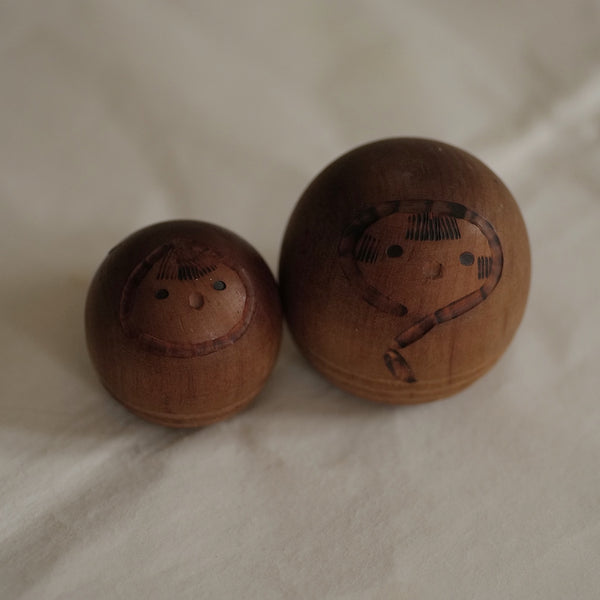 DUO DE KOKESHI VINTAGES PAR MURAKAMI KENICHI / 6 CM