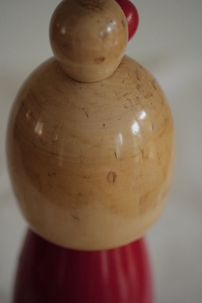 GRANDE KOKESHI VINTAGE PAR SATO SUIGAI / 31,5 CM