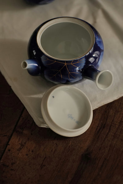 SERVICE À THÉ VINTAGE FUKAGAWA / UNE THÉIÈRE + CINQ TASSES