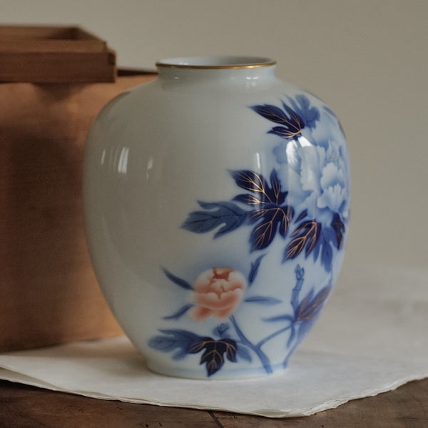 VASE FUKAGAWA VINTAGE / MAISON FUKAGAWA SEIJI / AVEC SA BOÎTE