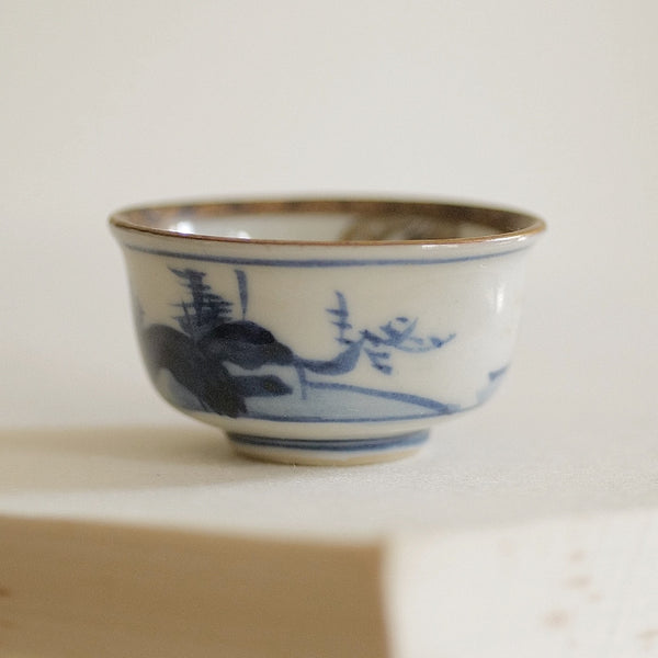 COUPE À SAKÉ VINTAGE  / KUTANI-YAKI