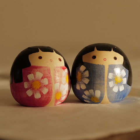 DUO DE KOKESHI VINTAGES / 5,5 CM