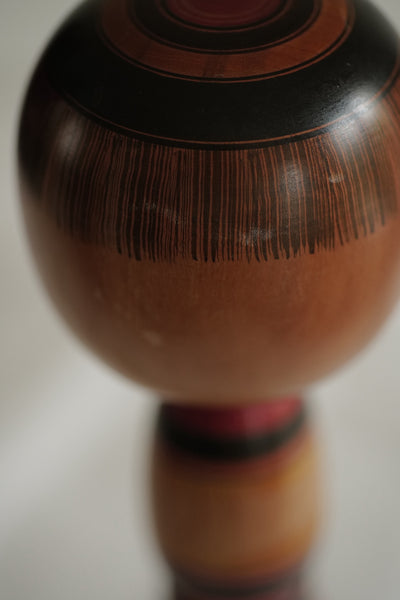 KOKESHI VINTAGE YAJIRO PAR SATO MINAO / 30 CM