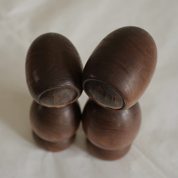 DUO DE KOKESHI VINTAGES PAR HIDEO ISHIHARA / 16 CM