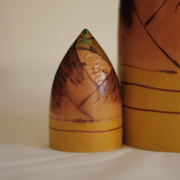 DUO DE KOKESHI VINTAGES PAR FUKUSHIMA HIROE / 20 CM