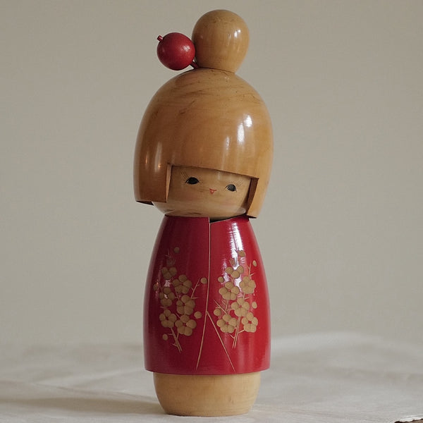 GRANDE KOKESHI VINTAGE PAR SATO SUIGAI / 31,5 CM