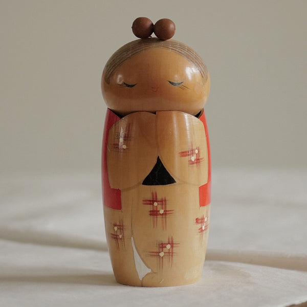 KOKESHI  VINTAGE PAR KISHI SADAO / 16,5 CM