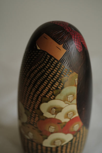 KOKESHI VINTAGE PAR USABURO / MASSIVE / 28 CM