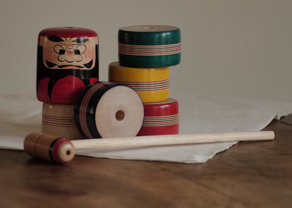 GRAND DARUMA OTOSHI VINTAGE PAR TSUTA FUMIO / 40 CM