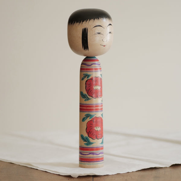 KOKESHI HIJIORI VINTAGE PAR SATO BUNKICHI  / 32 CM