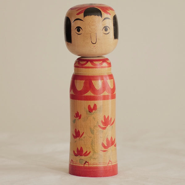 KOKESHI VINTAGE DE STYLE ZAO PAR ABE TSUNEKICHI / 25 CM