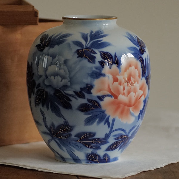 VASE FUKAGAWA VINTAGE / MAISON FUKAGAWA SEIJI / AVEC SA BOÎTE