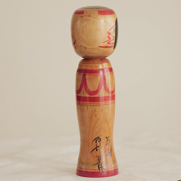 KOKESHI VINTAGE DE STYLE ZAO PAR ABE SHINYA / 30,5 CM