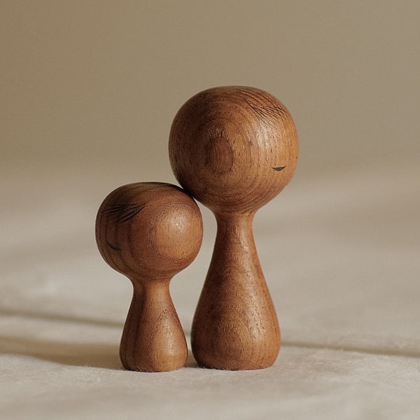 DUO DE KOKESHI VINTAGES PAR HIDEO ISHIHARA / 8 CM