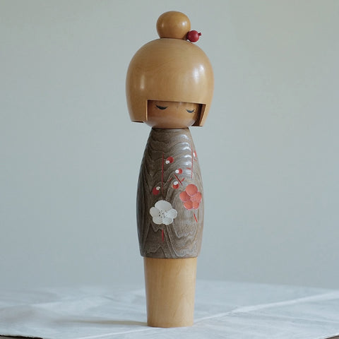 GRANDE KOKESHI VINTAGE PAR USABURO OKAMOTO / 40,5 CM