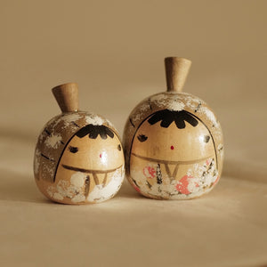 DUO DE KOKESHI VINTAGES YUKINKO / 6 CM