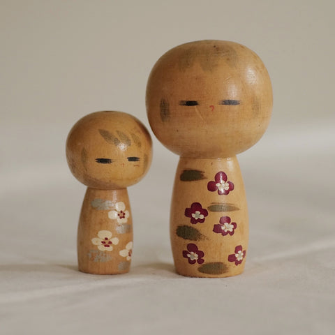 DUO DE KOKESHI VINTAGE / 9,5 CM