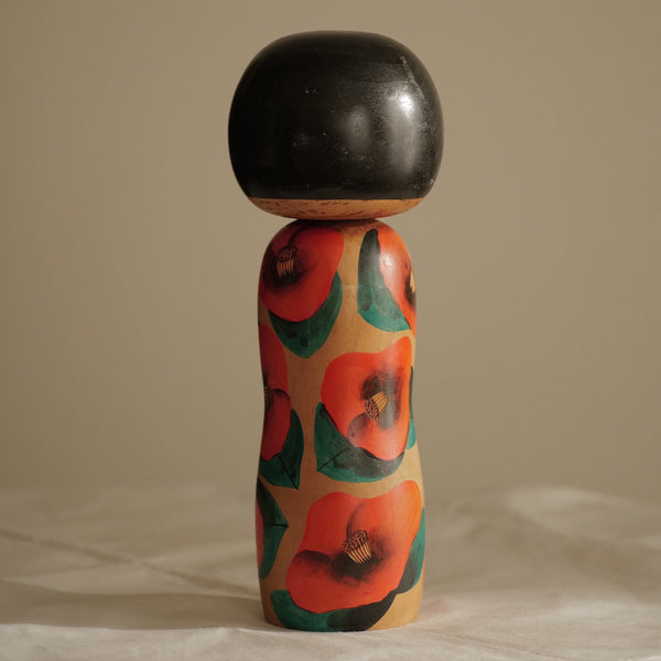 KOKESHI VINTAGE PAR YUJI KAWASE / MASSIVE / 31 CM / RÉSERVÉE :-)