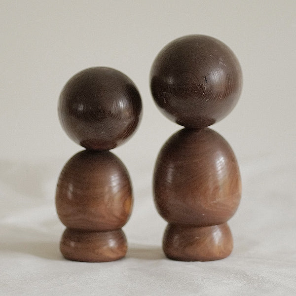 DUO DE KOKESHI VINTAGES PAR HIDEO ISHIHARA / 16 CM