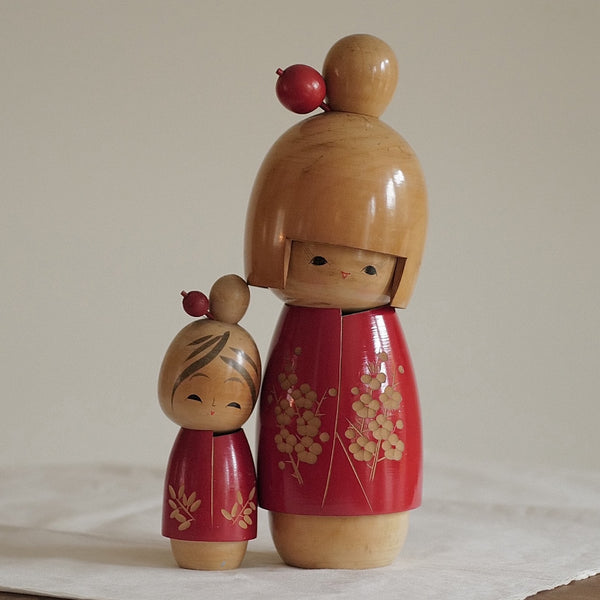 GRANDE KOKESHI VINTAGE PAR SATO SUIGAI / 31,5 CM