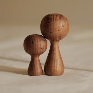 DUO DE KOKESHI VINTAGES PAR HIDEO ISHIHARA / 8 CM