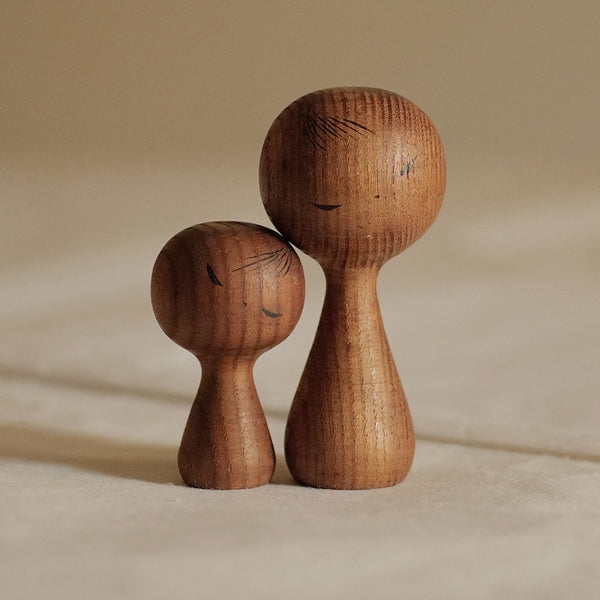 DUO DE KOKESHI VINTAGES PAR HIDEO ISHIHARA / 8 CM