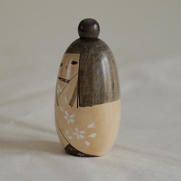 KOKESHI VINTAGE PAR KATO MASAMI / AVEC SA BOÎTE / 12,5 CM