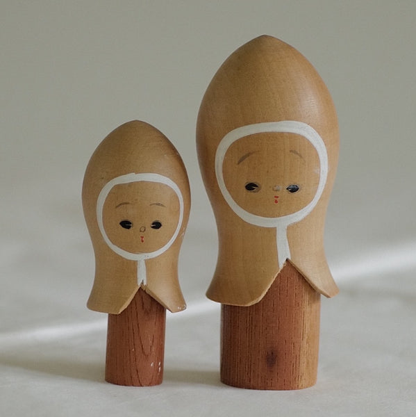 DUO DE KOKESHI VINTAGE  / 13 CM