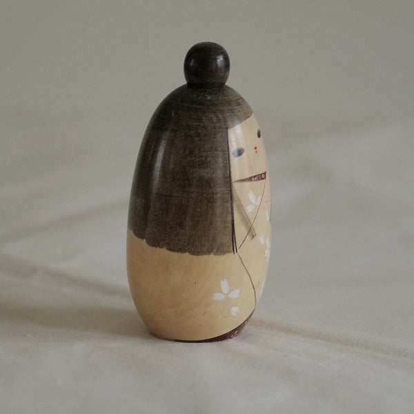 KOKESHI VINTAGE PAR KATO MASAMI / AVEC SA BOÎTE / 12,5 CM