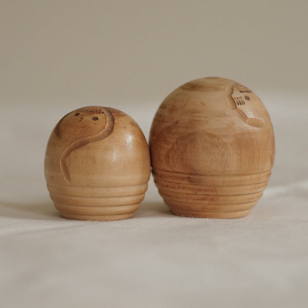 DUO DE KOKESHI VINTAGES PAR MURAKAMI KENICHI / 6 CM