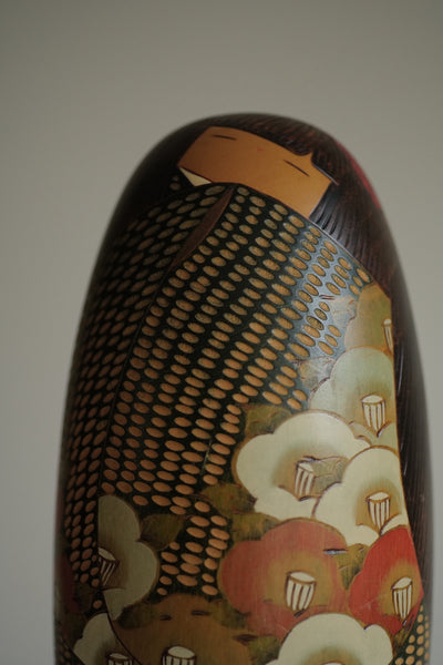 KOKESHI VINTAGE PAR USABURO / MASSIVE / 28 CM