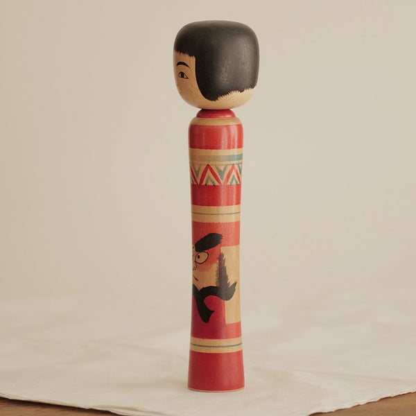 KOKESHI VINTAGE DE STYLE TSUGARU PAR HASEGAWA KENZO / 28 CM