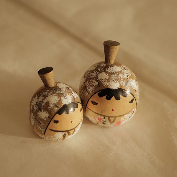 DUO DE KOKESHI VINTAGES YUKINKO / 6 CM