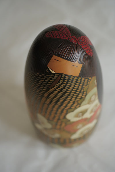 KOKESHI VINTAGE PAR USABURO / MASSIVE / 28 CM