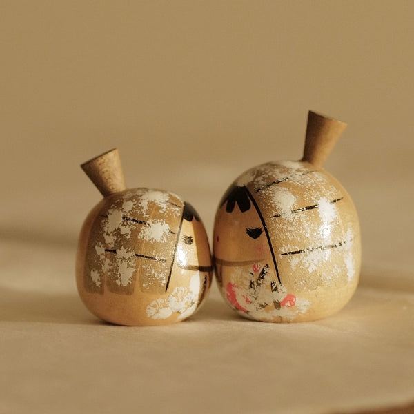 DUO DE KOKESHI VINTAGES YUKINKO / 6 CM