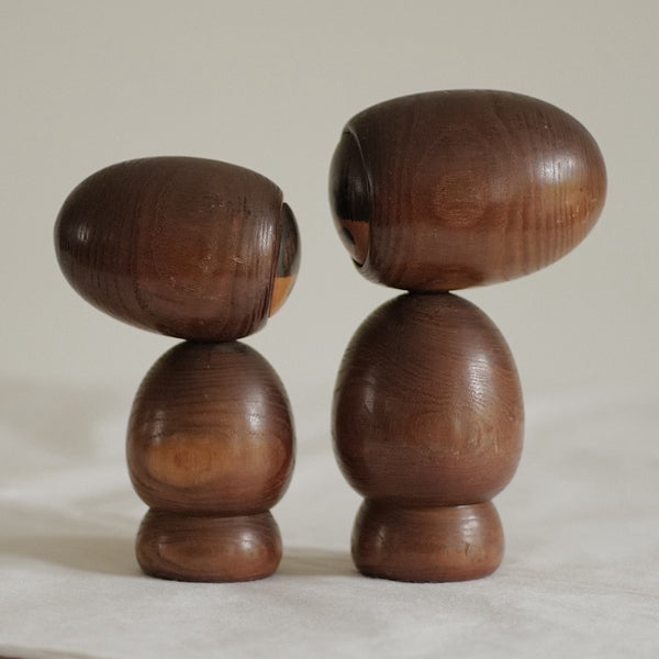 DUO DE KOKESHI VINTAGES PAR HIDEO ISHIHARA / 16 CM