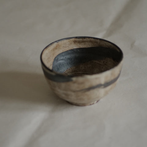 BOL À RIZ EN GRÈS MOUCHETÉ / NAKANO TOUCHI / KARATSU-YAKI