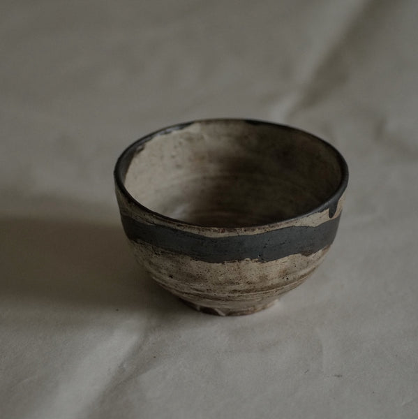 BOL À RIZ EN GRÈS MOUCHETÉ / NAKANO TOUCHI / KARATSU-YAKI