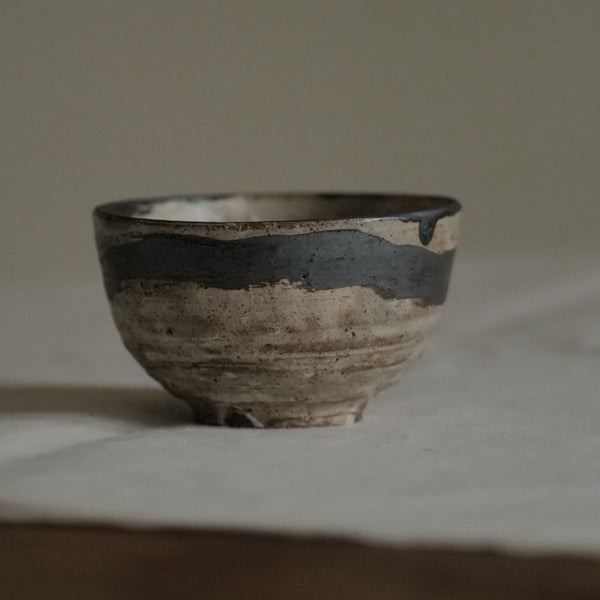 BOL À RIZ EN GRÈS MOUCHETÉ / NAKANO TOUCHI / KARATSU-YAKI