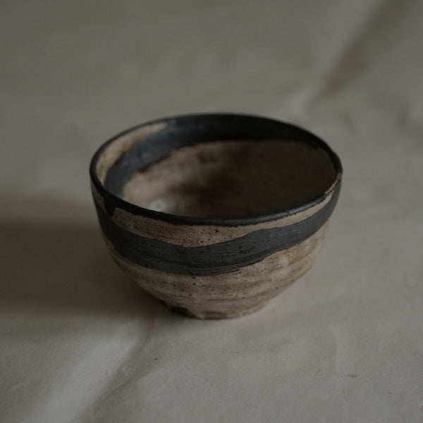 BOL À RIZ EN GRÈS MOUCHETÉ / NAKANO TOUCHI / KARATSU-YAKI