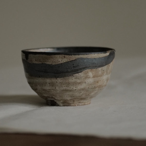 BOL À RIZ EN GRÈS MOUCHETÉ / NAKANO TOUCHI / KARATSU-YAKI