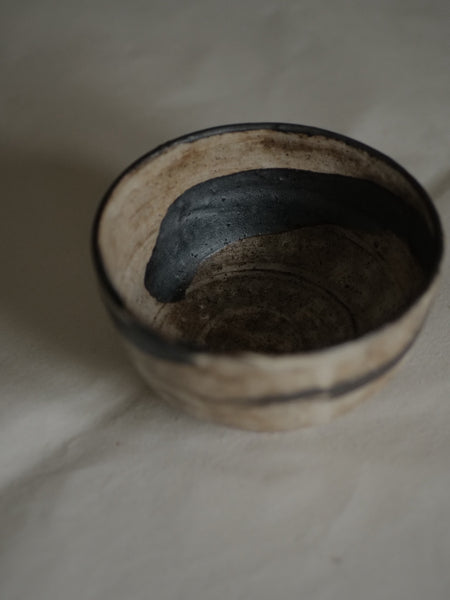 BOL À RIZ EN GRÈS MOUCHETÉ / NAKANO TOUCHI / KARATSU-YAKI