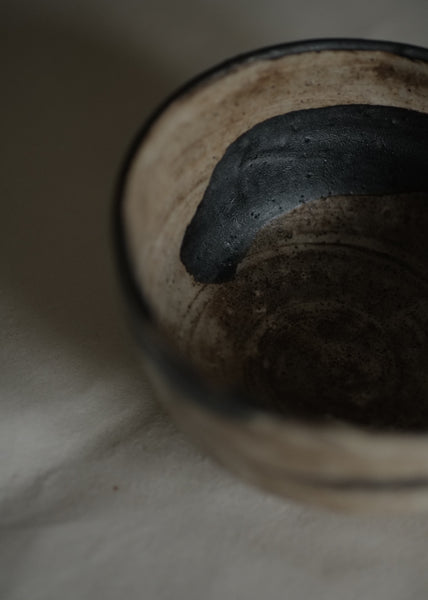 BOL À RIZ EN GRÈS MOUCHETÉ / NAKANO TOUCHI / KARATSU-YAKI