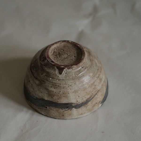 BOL À RIZ EN GRÈS MOUCHETÉ / NAKANO TOUCHI / KARATSU-YAKI