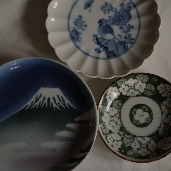 PETITE ASSIETTE CHRYSANTHÈME VINTAGE / FUKAGAWA