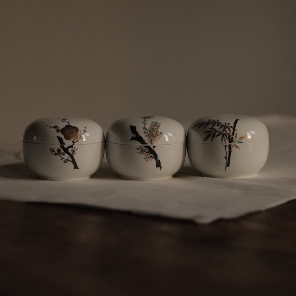 LOT DE TROIS BOÎTES / LES TROIS AMIS DE L’HIVER / FUKAGAWA