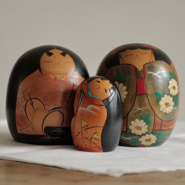 KOKESHI VINTAGE PAR TANAKA AKITSUNE / 14,5 CM